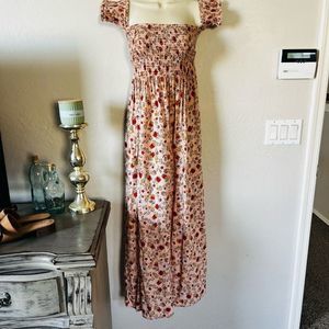 COPY - Forever 21 dresses | Forever 21 smocked top off shoulder long floral max…